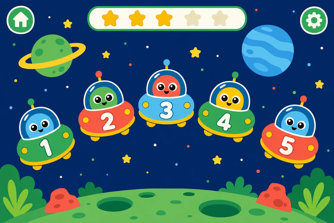 A counting game running in Kidling